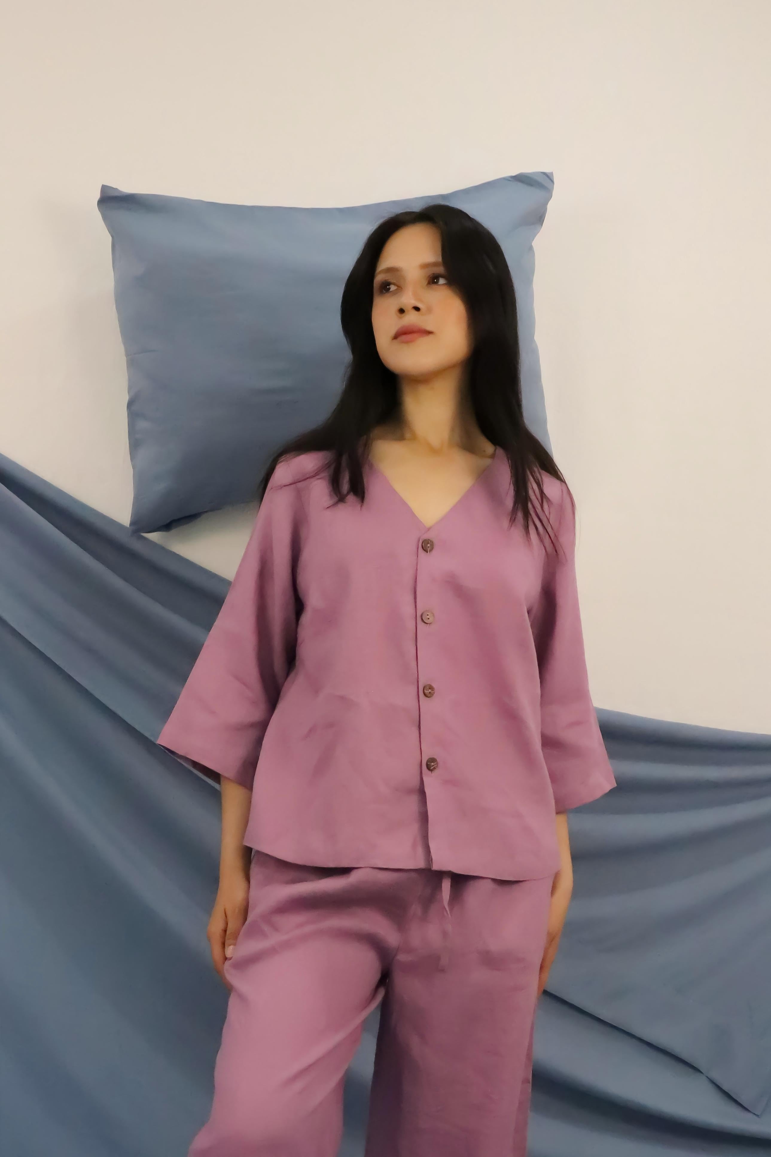 Women's Elevated Pyjama Shirt | 100% linen