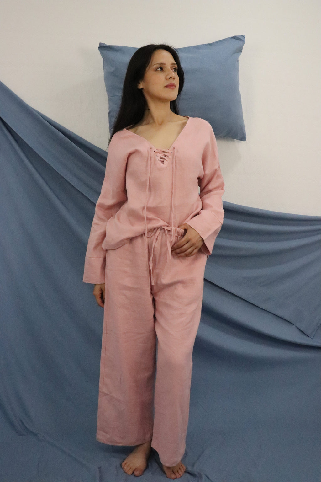 Women's Ankle Lounge Pants | 100% linen