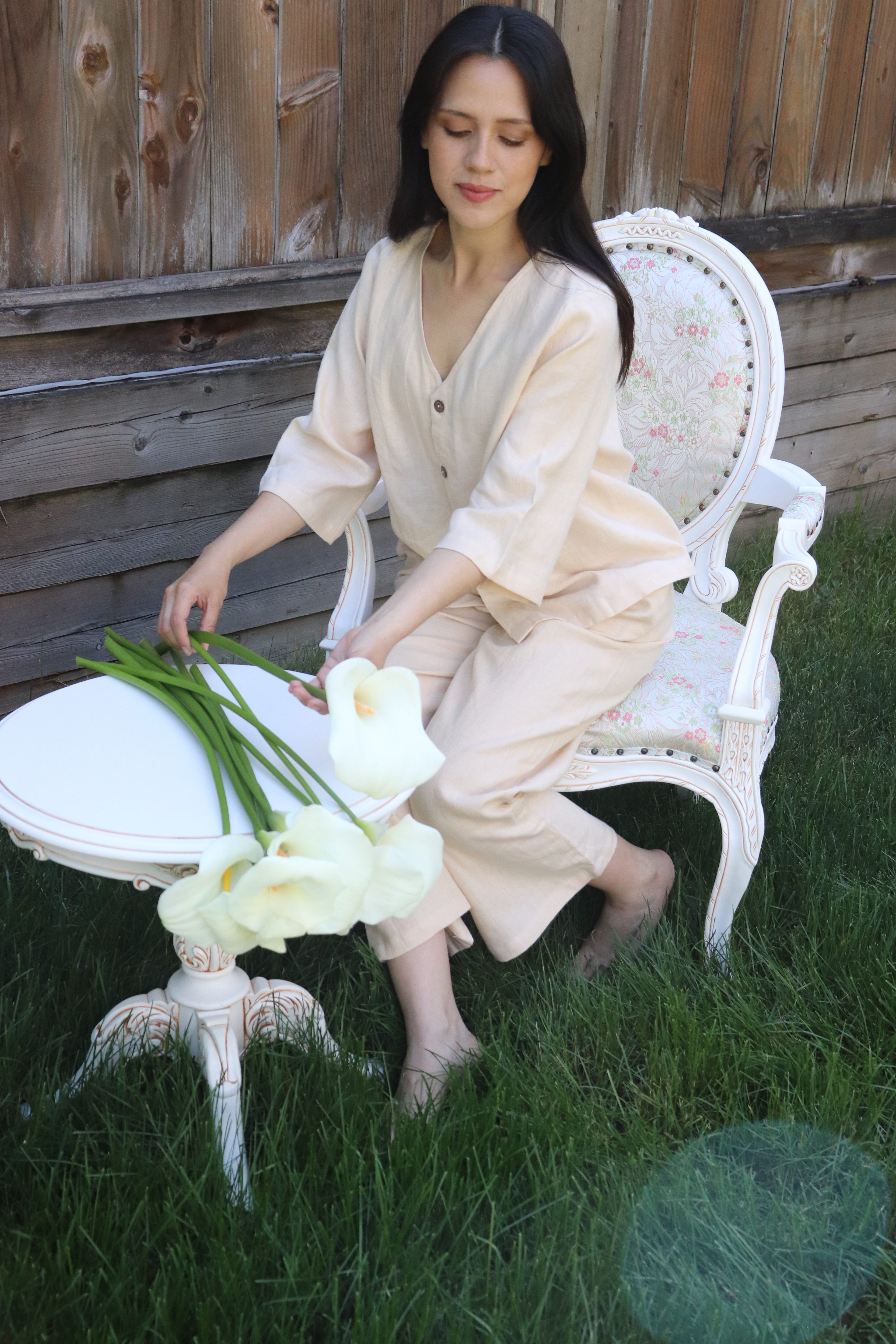 Women's Elevated Pyjama Shirt | 100% linen