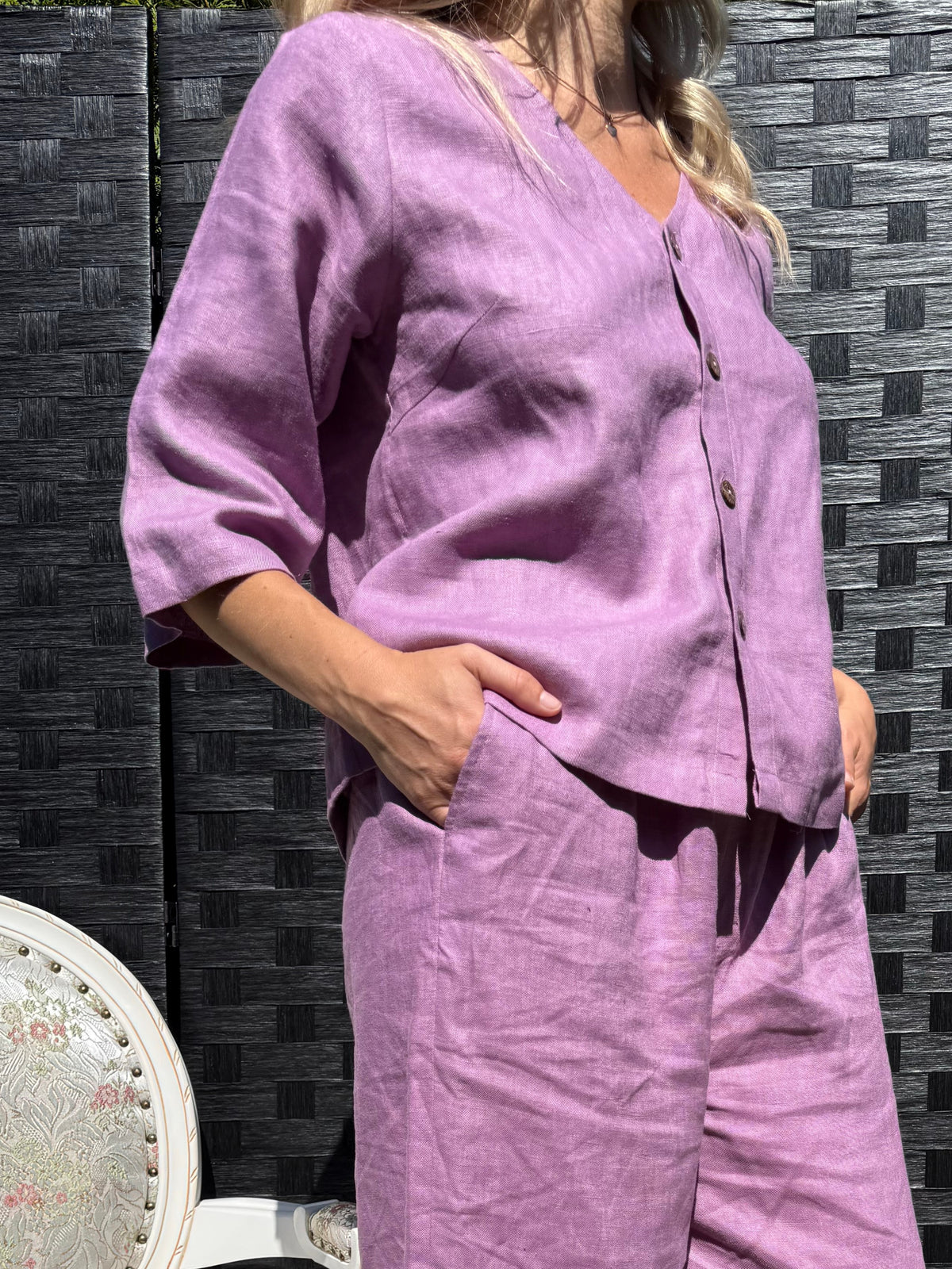 Classic Elevated Pyjama Shirt | 100% linen