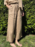 Versatile Ankle Lounge Pants | 100% linen