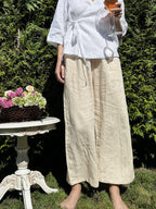 Versatile Ankle Lounge Pants | 100% linen
