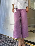 Versatile Ankle Lounge Pants | 100% linen