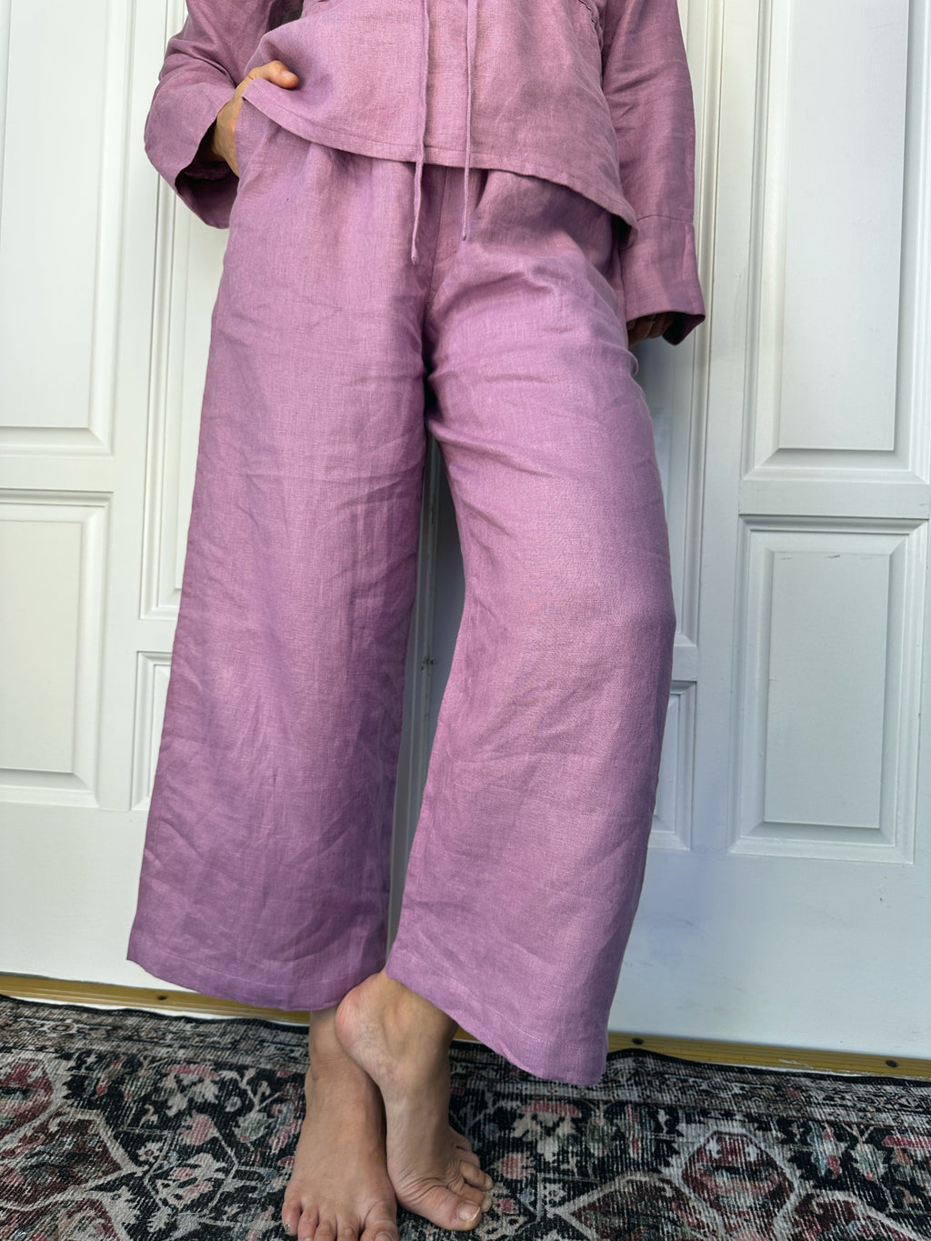 Versatile Ankle Lounge Pants | 100% linen