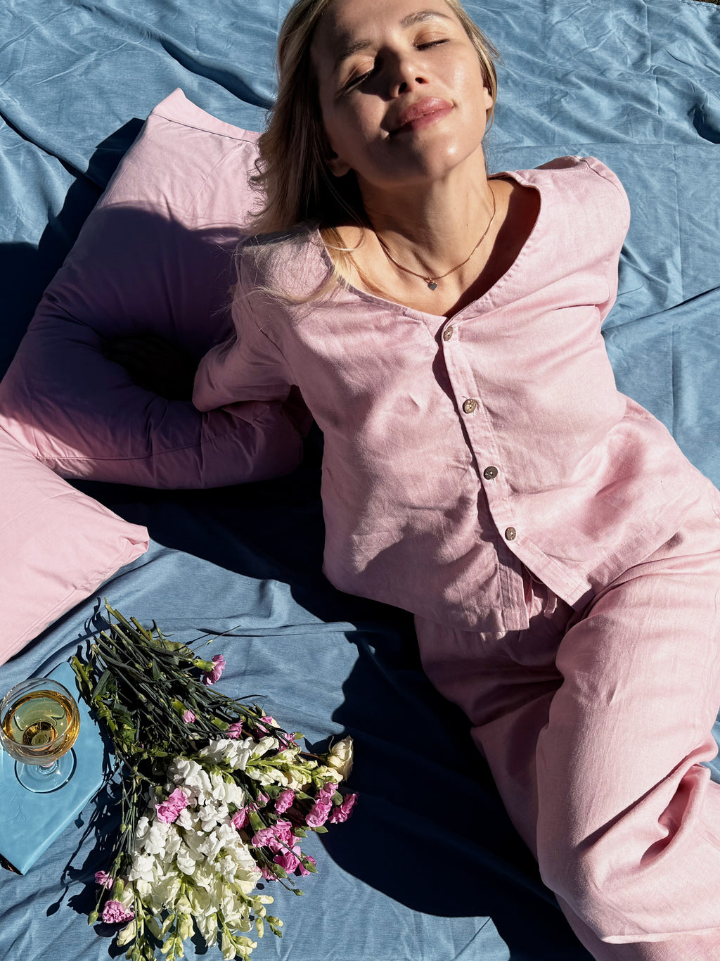 Classic Elevated Pyjama Shirt | 100% linen
