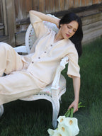 Classic Elevated Pyjama Shirt | 100% linen